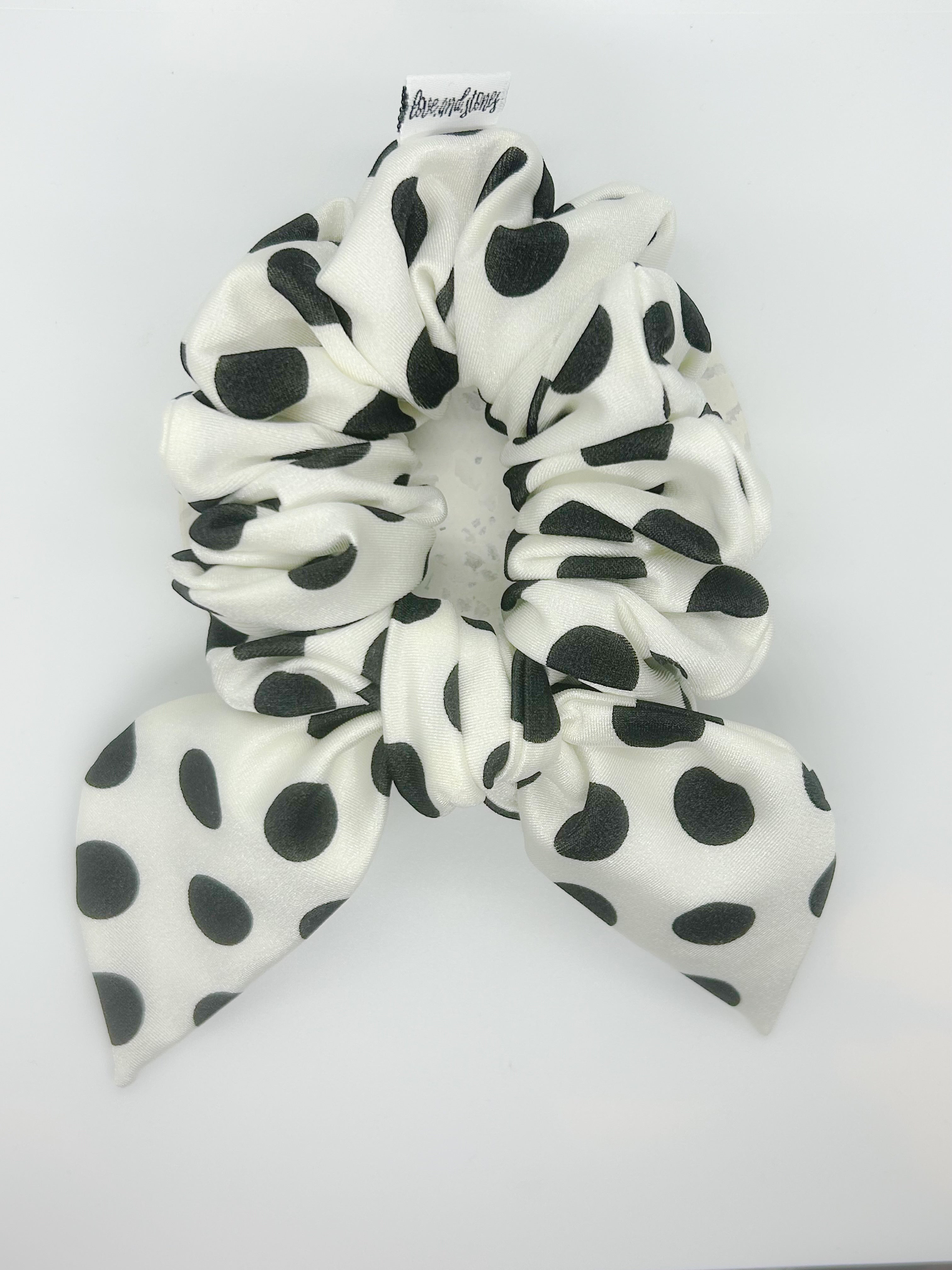 Fluffy swim scrunchie bow