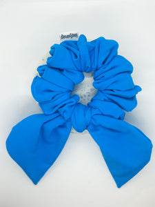 Fluffy swim scrunchie bow