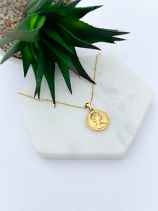 Statement coin necklace