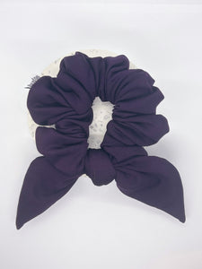 Fluffy swim scrunchie bow