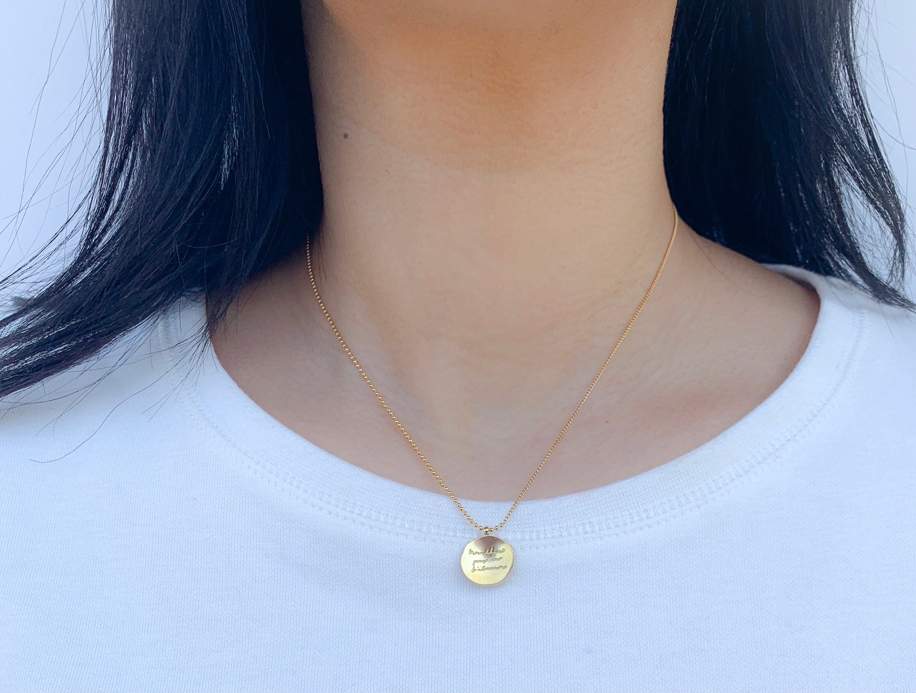 Whitney coin necklace