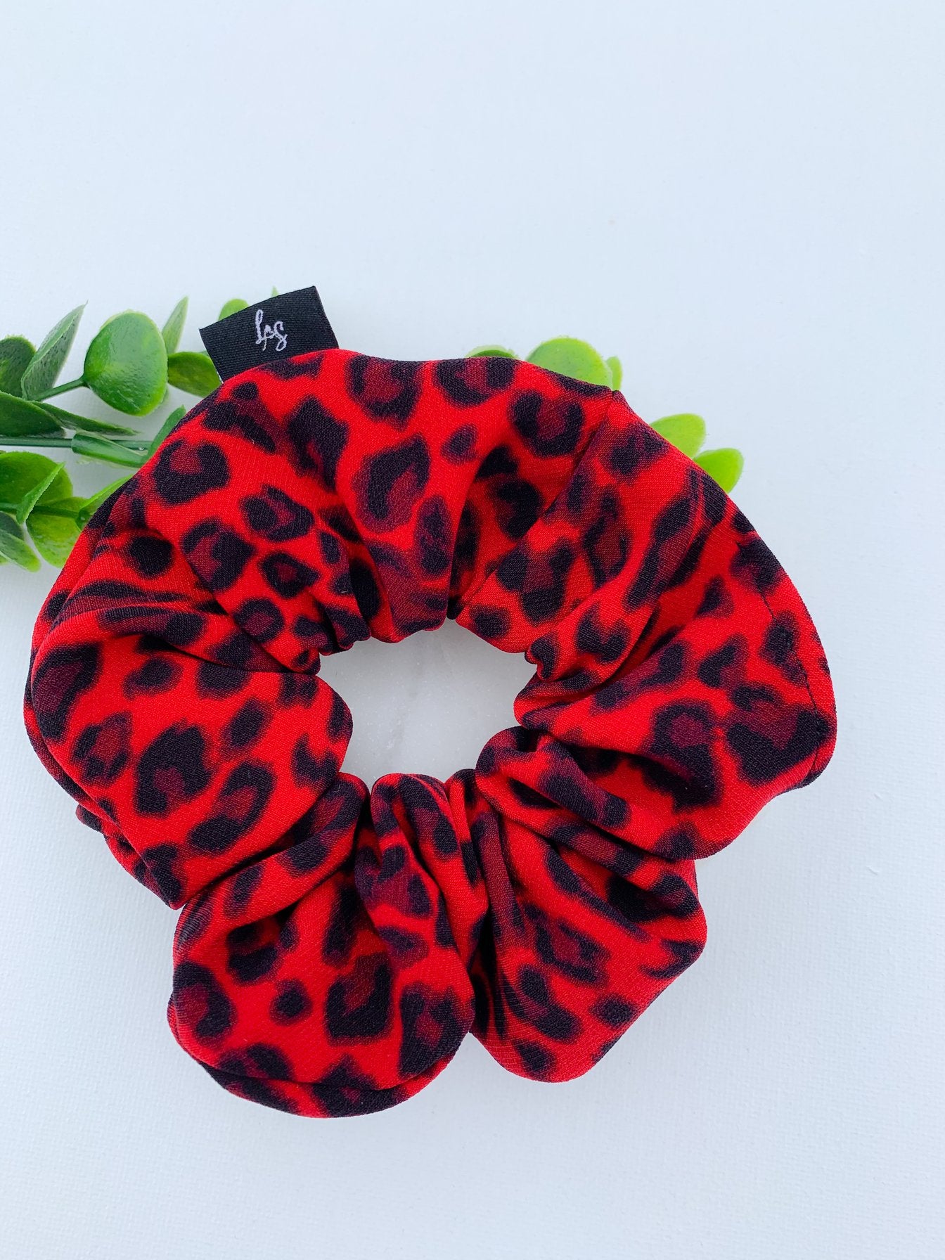 Leopard Scrunchies (various colours)