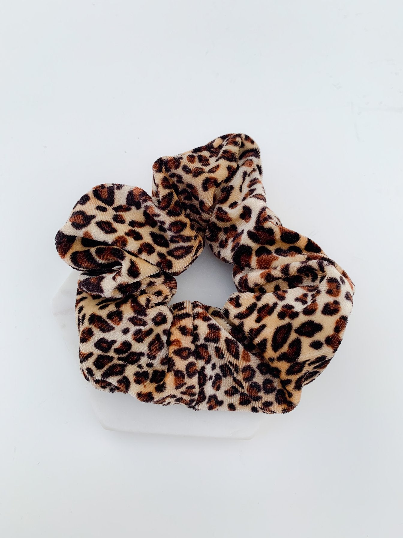 Leopard Scrunchies (various colours)
